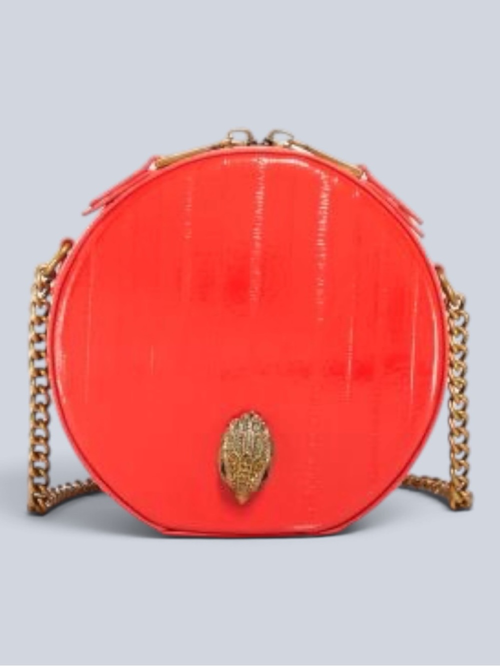 Kurt Geiger NWOT Red Shoreditch Canteen Crossbody with Gold Chain